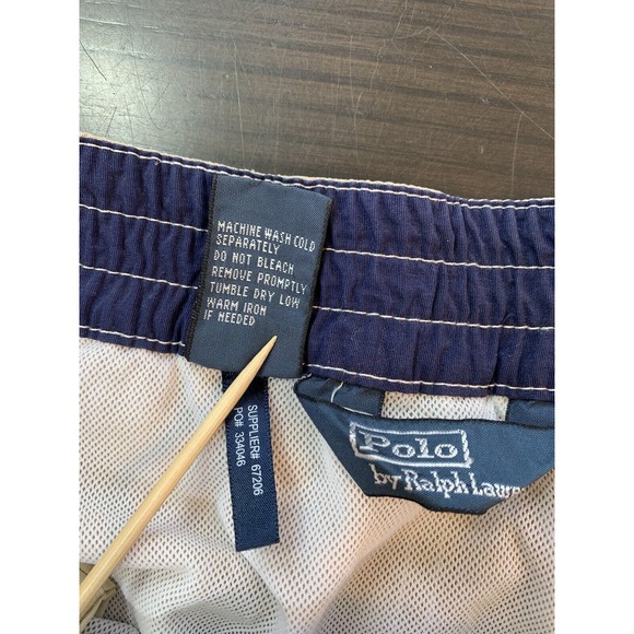 Polo Ralph Lauren Swimwear Swim Trunks Mens XL Cargo Bathing Suit Shorts READ - Picture 6 of 15